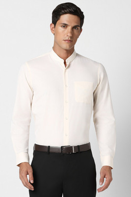 PETER ENGLAND Men Solid Formal Cream Shirt