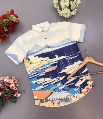 MSD FSN Men Printed Casual Multicolor Shirt