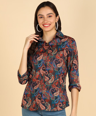 Znx Clothing Women Printed Casual Multicolor Shirt
