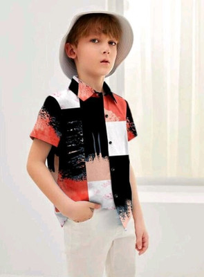 GADHIYA TRENDZ Boys Printed Casual Multicolor Shirt