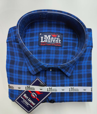 Shreyash Trend Men Solid Casual Blue Shirt