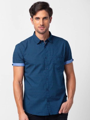 Spykar Men Printed Casual White Shirt