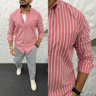 DISHANK CREATION Men Printed Casual Green Shirt