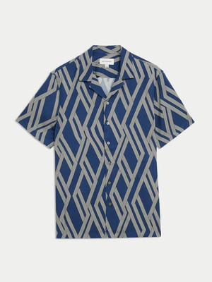 MARKS & SPENCER Men Striped Casual Multicolor Shirt