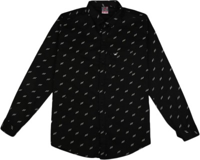 V-MART Boys Printed Casual Black Shirt