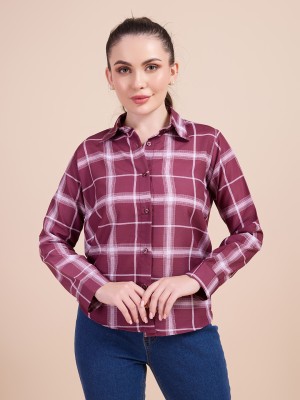 MAHAYANTRA Women Checkered Casual Multicolor Shirt