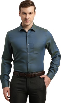 TURTLE Men Solid Formal Dark Blue Shirt