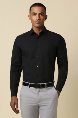 Allen Solly Men Solid Formal Black Shirt