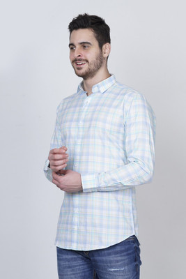 white apple jns Men Checkered Casual Multicolor Shirt
