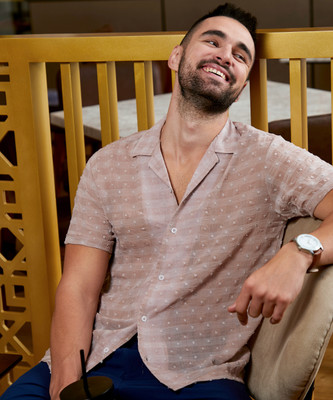 CAMPUS SUTRA Men Printed Casual Beige Shirt