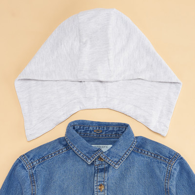 Pantaloons Junior Boys Solid Casual Blue Shirt