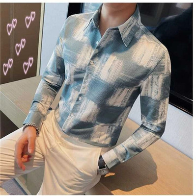 Rajaranchod creation Men Solid Casual Dark Green Shirt