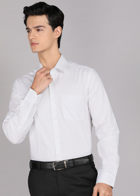ARROW Men Checkered Formal Grey Shirt