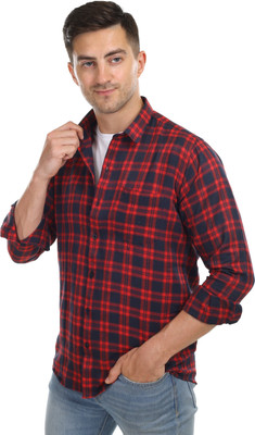 Arthz Fashion Trend Men Checkered Casual Multicolor, Blue Shirt