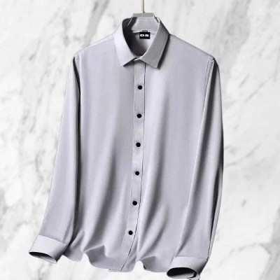 VASTRAM TREND Men Solid Casual Grey Shirt