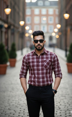 Bloviate Men Embroidered Casual Multicolor Shirt