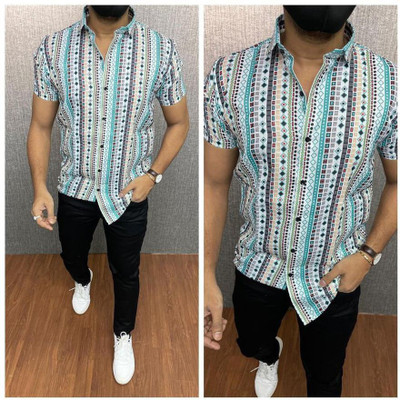 jyot creation Men Printed Casual Multicolor Shirt