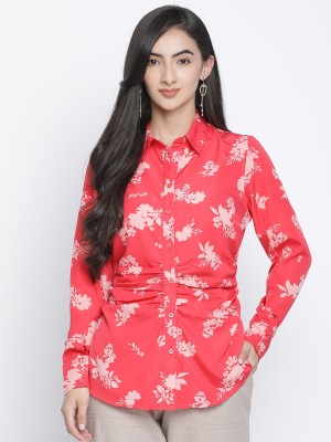 OXOLLOXO Women Printed Party Red Shirt