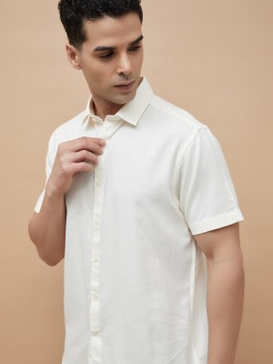 CODE by Lifestyle Men Solid Casual White Shirt