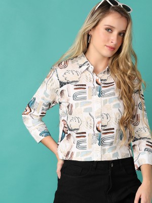 V-MART Women Printed Casual Multicolor Shirt