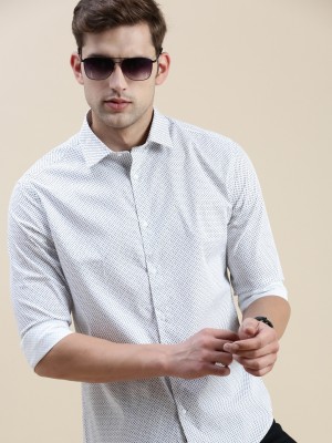 Showoff Men Checkered Casual Black, White Shirt