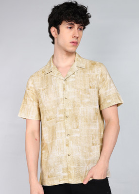 FLYING MACHINE Men Printed Casual Green Shirt