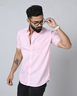 CottonMS Men Solid Casual Multicolor Shirt