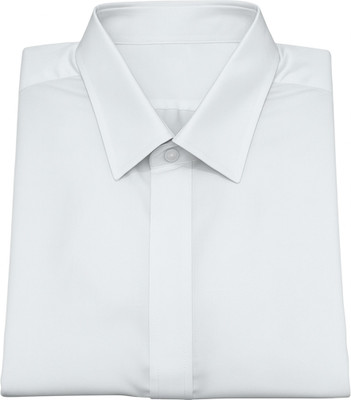 Keshar Men Solid Casual White Shirt