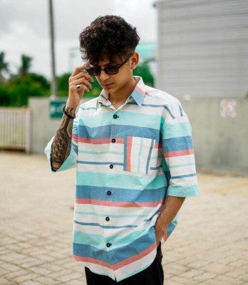 STOVESSY Men Printed Casual Multicolor Shirt