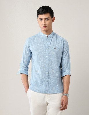 Arrow Sport Men Printed Casual Light Blue Shirt