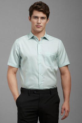 LOUIS PHILIPPE Men Solid Formal Green Shirt