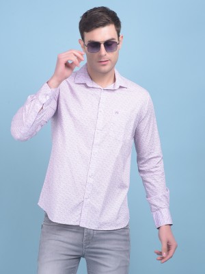 CRIMSOUNE CLUB Men Printed Casual Purple Shirt