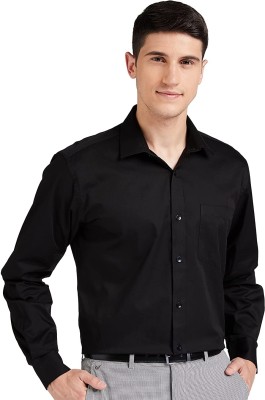 ZAKOD Men Solid Formal Black Shirt