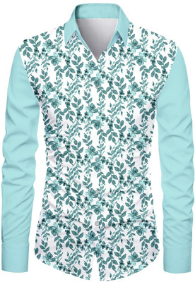 JRKENTERPRISE Men Printed Casual Blue, White, Light Blue Shirt