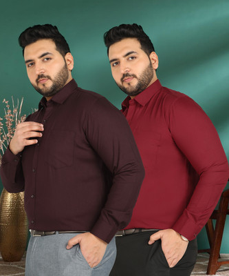METRONAUT PLUS Men Solid Formal Multicolor Shirt(Pack of 2)
