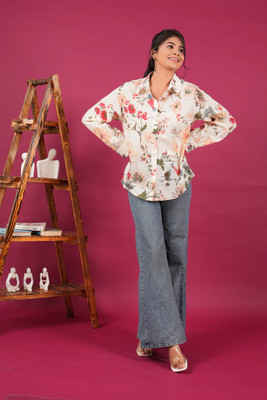 Akaay Stories Women Floral Print Casual Multicolor Shirt
