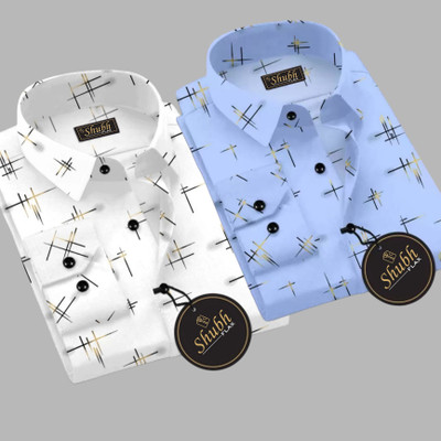 indicare Men Solid Casual Multicolor Shirt(Pack of 2)