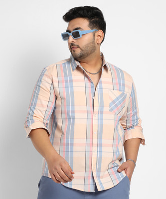 Instafab Plus Men Checkered Casual Multicolor Shirt
