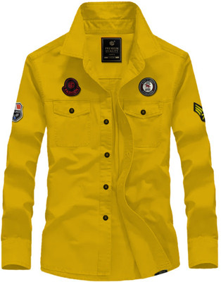 GreenFlair Men Solid Casual Multicolor Shirt