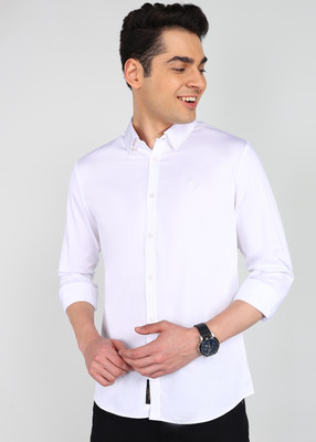 BEING HUMAN Men Solid Casual White Shirt