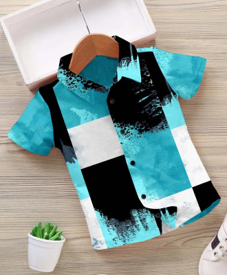 DARKMODE Boys Printed Casual Multicolor Shirt