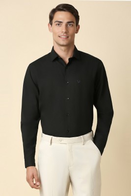 Allen Solly Men Solid Formal Black Shirt