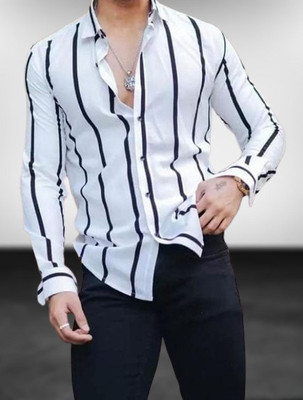 DEVU FASHION Men Solid Casual White Shirt