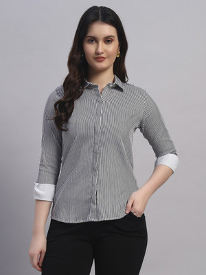 RARE CAMEL Women Printed Casual White Shirt