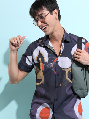 HIGHLANDER Men Printed Casual Multicolor Shirt