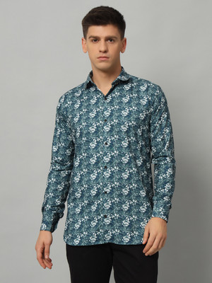Webric Men Printed Casual Blue, Multicolor Shirt