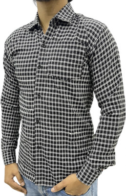 SARIM TEXTILE Men Checkered Casual Red Shirt