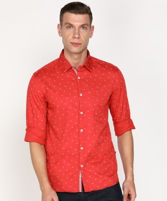 PARX Men Printed Casual Red Shirt