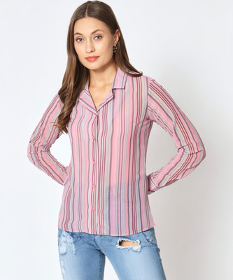 CHARMGAL Women Solid Casual Multicolor Shirt