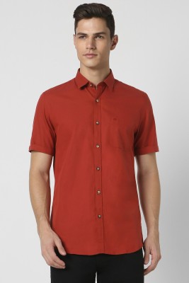 PETER ENGLAND Men Solid Casual Red Shirt